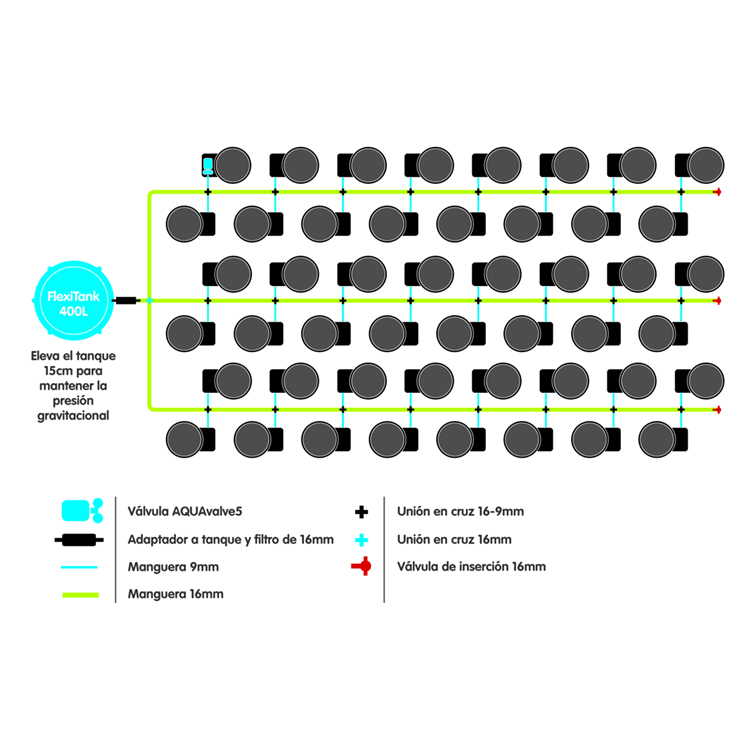 Sistema 48Pot XL FlexiPot - Imagen 4